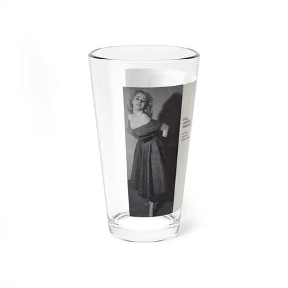Norma Sykes #148 - 66 PHOTOGRAPHS OF Sabrina U.K. Pocket Mag. Pages 26 & 27 (Vintage Female Icon) Pint Glass 16oz - Go Mug Yourself