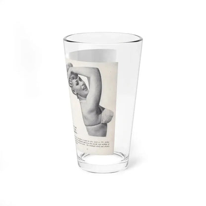 Norma Sykes #148 - 66 PHOTOGRAPHS OF Sabrina U.K. Pocket Mag. Pages 26 & 27 (Vintage Female Icon) Pint Glass 16oz - Go Mug Yourself