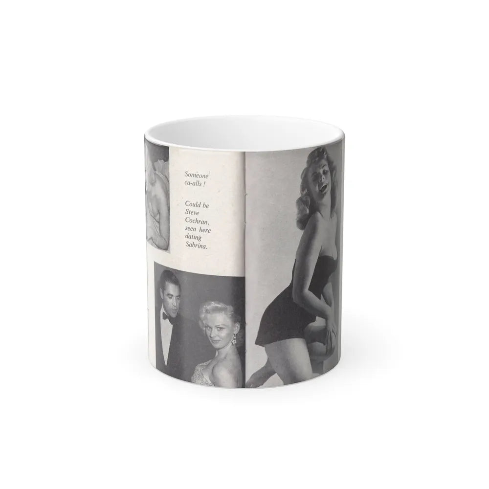 Norma Sykes #149 - 66 PHOTOGRAPHS OF Sabrina U.K. Pocket Mag. Pages 28 & 29 (Vintage Female Icons) Color Changing Mug 11oz-11oz-Go Mug Yourself