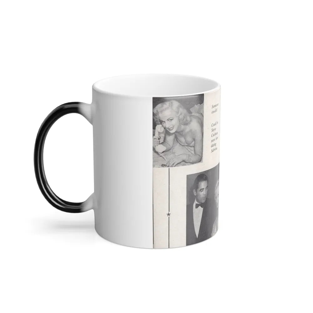 Norma Sykes #149 - 66 PHOTOGRAPHS OF Sabrina U.K. Pocket Mag. Pages 28 & 29 (Vintage Female Icons) Color Changing Mug 11oz-Go Mug Yourself