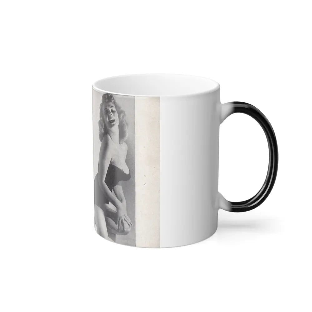 Norma Sykes #149 - 66 PHOTOGRAPHS OF Sabrina U.K. Pocket Mag. Pages 28 & 29 (Vintage Female Icons) Color Changing Mug 11oz-Go Mug Yourself