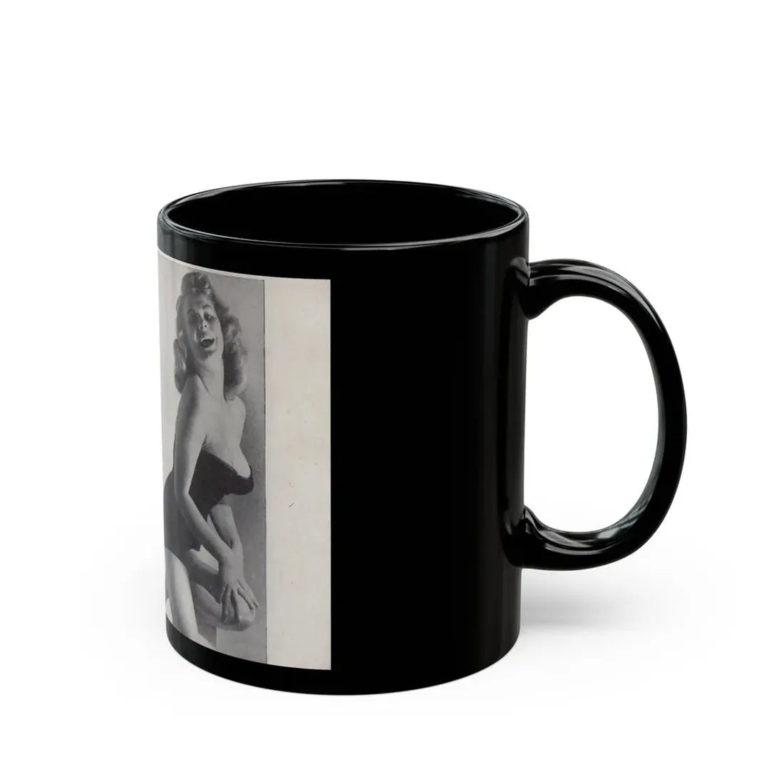 Norma Sykes #149 - 66 PHOTOGRAPHS OF Sabrina U.K. Pocket Mag. Pages 28 & 29 (Vintage Female Icon) Black Coffee Mug - Go Mug Yourself