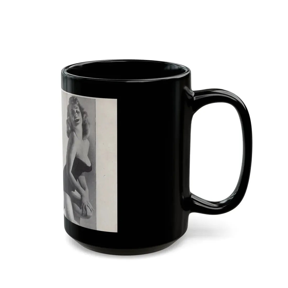 Norma Sykes #149 - 66 PHOTOGRAPHS OF Sabrina U.K. Pocket Mag. Pages 28 & 29 (Vintage Female Icon) Black Coffee Mug - Go Mug Yourself