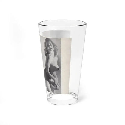 Norma Sykes #149 - 66 PHOTOGRAPHS OF Sabrina U.K. Pocket Mag. Pages 28 & 29 (Vintage Female Icon) Pint Glass 16oz - Go Mug Yourself