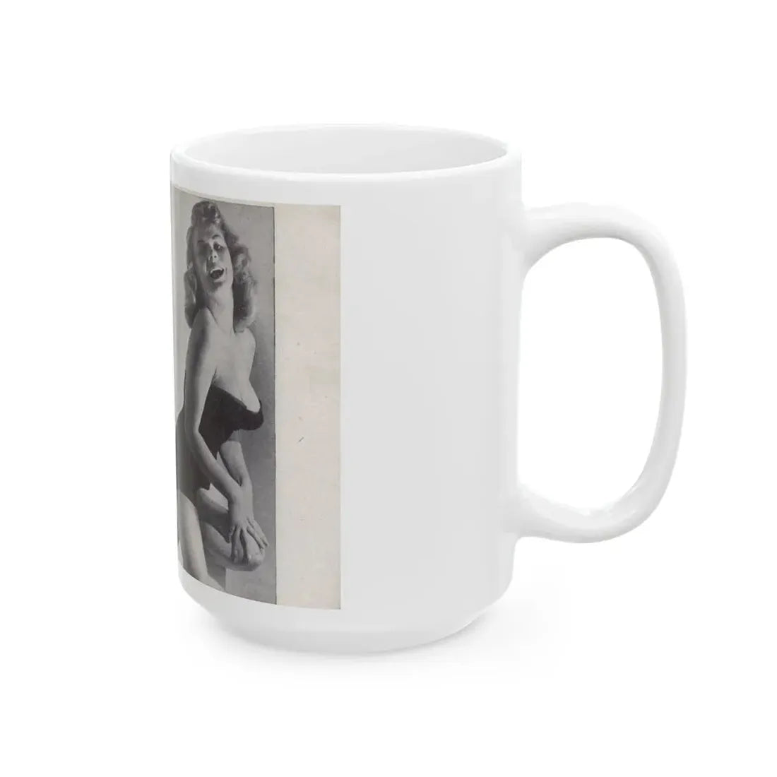 Norma Sykes #149 - 66 PHOTOGRAPHS OF Sabrina U.K. Pocket Mag. Pages 28 & 29 (Vintage Female Icon) White Coffee Mug - Go Mug Yourself
