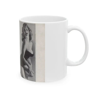 Norma Sykes #149 - 66 PHOTOGRAPHS OF Sabrina U.K. Pocket Mag. Pages 28 & 29 (Vintage Female Icon) White Coffee Mug - Go Mug Yourself
