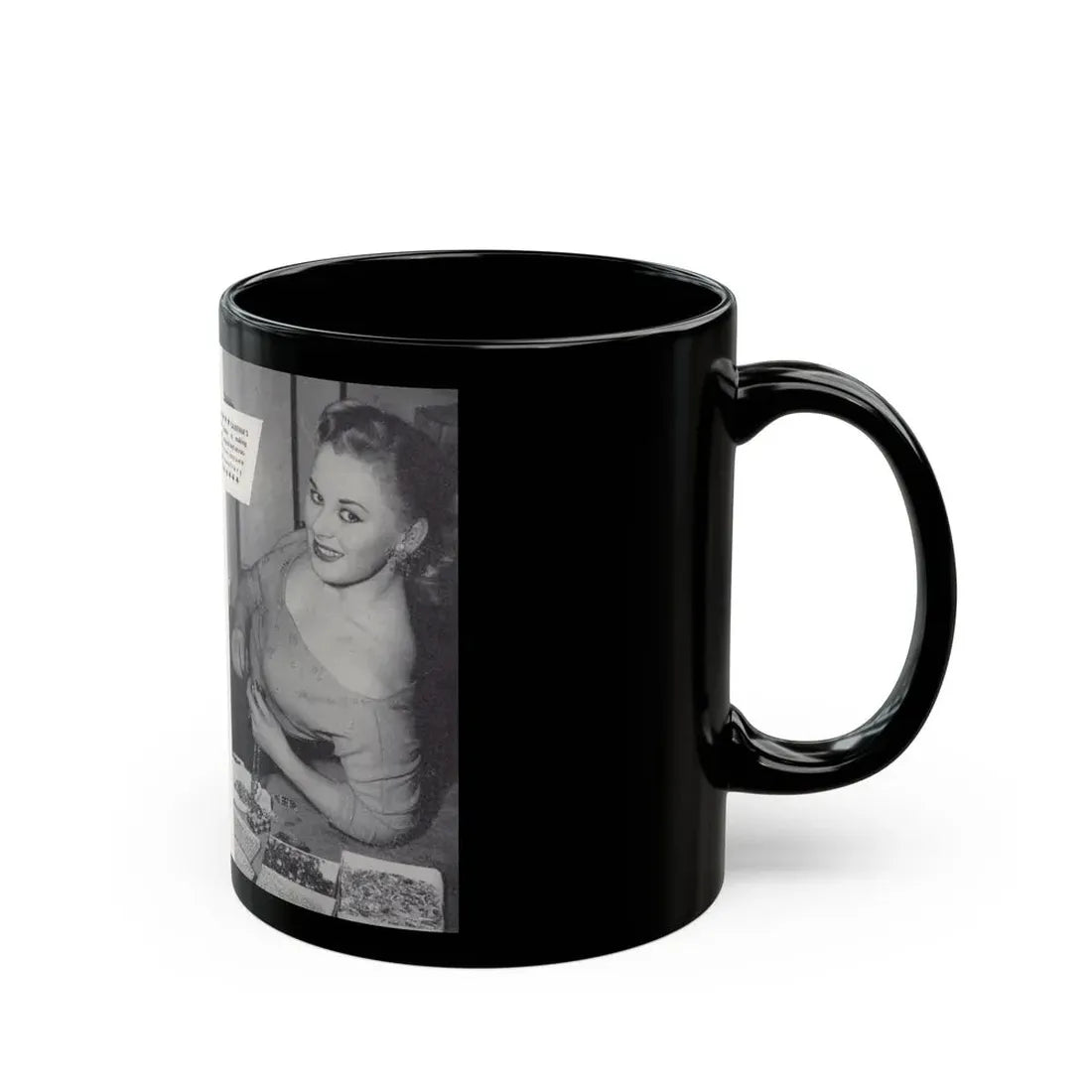 Norma Sykes #150 - 66 PHOTOGRAPHS OF Sabrina U.K. Pocket Mag. Pages 30 & 31 (Vintage Female Icon) Black Coffee Mug - Go Mug Yourself