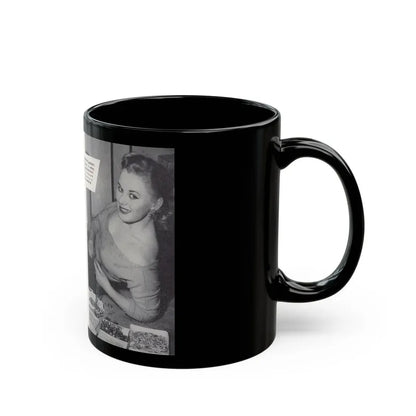 Norma Sykes #150 - 66 PHOTOGRAPHS OF Sabrina U.K. Pocket Mag. Pages 30 & 31 (Vintage Female Icon) Black Coffee Mug - Go Mug Yourself
