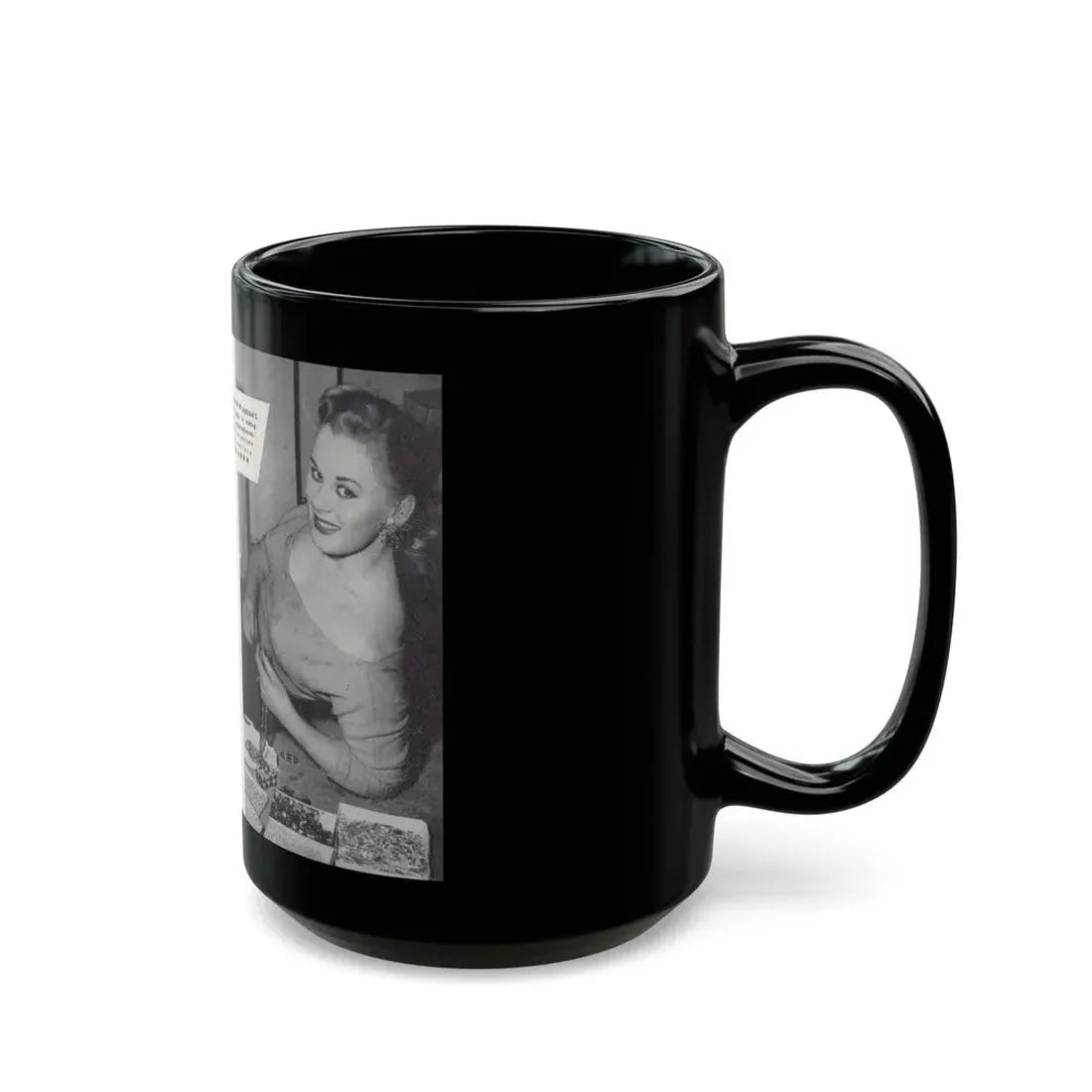Norma Sykes #150 - 66 PHOTOGRAPHS OF Sabrina U.K. Pocket Mag. Pages 30 & 31 (Vintage Female Icon) Black Coffee Mug - Go Mug Yourself