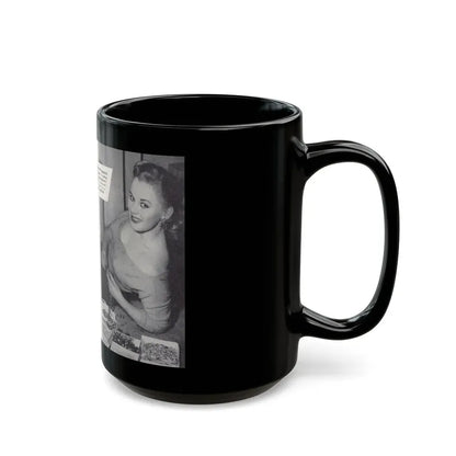 Norma Sykes #150 - 66 PHOTOGRAPHS OF Sabrina U.K. Pocket Mag. Pages 30 & 31 (Vintage Female Icon) Black Coffee Mug - Go Mug Yourself