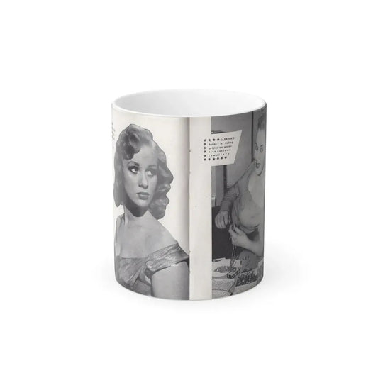 Norma Sykes #150 - 66 PHOTOGRAPHS OF Sabrina U.K. Pocket Mag. Pages 30 & 31 (Vintage Female Icon) Color Changing Mug 11oz 11oz - Go Mug Yourself