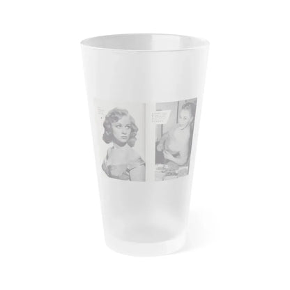 Norma Sykes #150 - 66 PHOTOGRAPHS OF Sabrina U.K. Pocket Mag. Pages 30 & 31 (Vintage Female Icon) Frosted Pint Glass 16oz 16oz Frosted - Go Mug Yourself