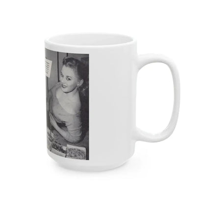 Norma Sykes #150 - 66 PHOTOGRAPHS OF Sabrina U.K. Pocket Mag. Pages 30 & 31 (Vintage Female Icon) White Coffee Mug - Go Mug Yourself