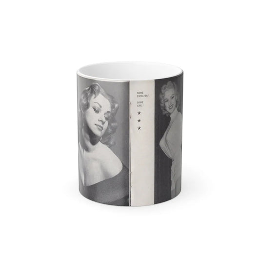 Norma Sykes #151 - 66 PHOTOGRAPHS OF Sabrina U.K. Pocket Mag. Pages 32 & 33 (Vintage Female Icons) Color Changing Mug 11oz-11oz-Go Mug Yourself
