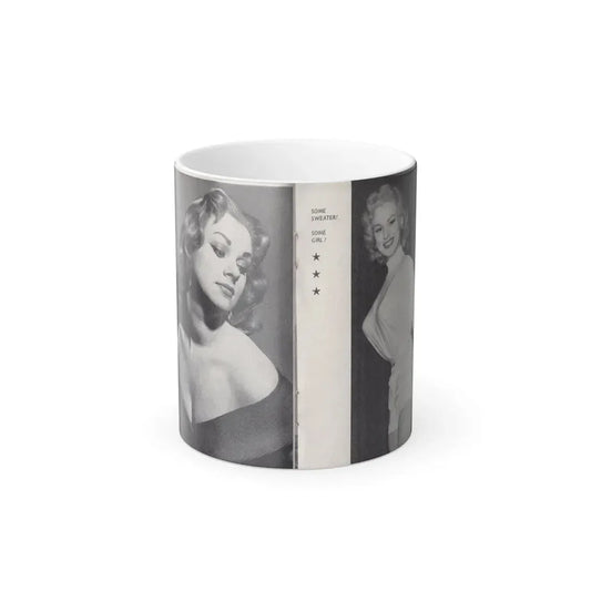 Norma Sykes #151 - 66 PHOTOGRAPHS OF Sabrina U.K. Pocket Mag. Pages 32 & 33 (Vintage Female Icon) Color Changing Mug 11oz 11oz - Go Mug Yourself