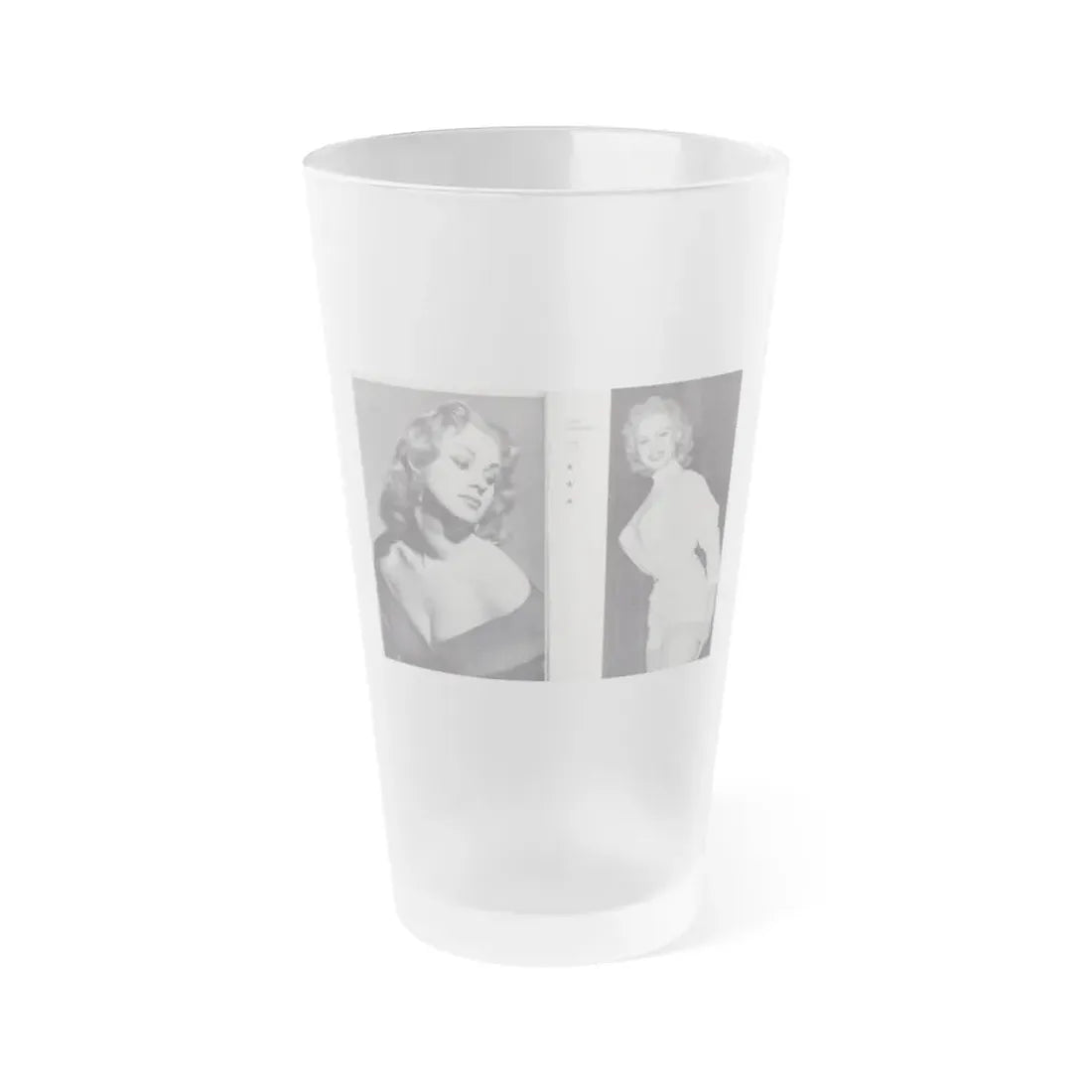 Norma Sykes #151 - 66 PHOTOGRAPHS OF Sabrina U.K. Pocket Mag. Pages 32 & 33 (Vintage Female Icon) Frosted Pint Glass 16oz 16oz Frosted - Go Mug Yourself