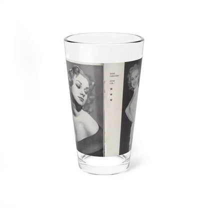 Norma Sykes #151 - 66 PHOTOGRAPHS OF Sabrina U.K. Pocket Mag. Pages 32 & 33 (Vintage Female Icon) Pint Glass 16oz 16oz - Go Mug Yourself