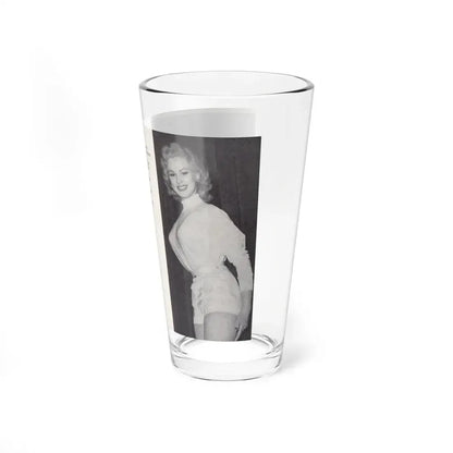 Norma Sykes #151 - 66 PHOTOGRAPHS OF Sabrina U.K. Pocket Mag. Pages 32 & 33 (Vintage Female Icon) Pint Glass 16oz - Go Mug Yourself