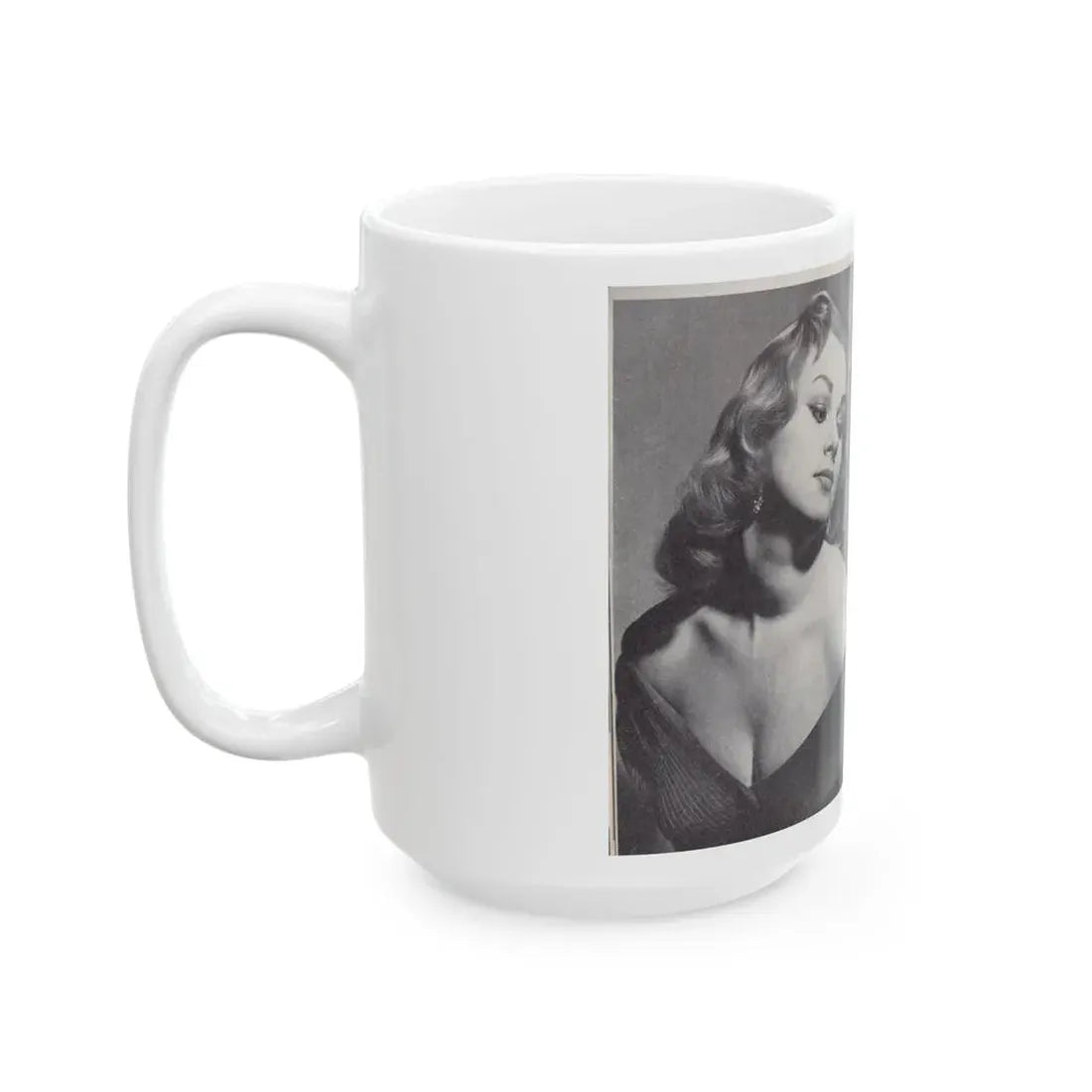 Norma Sykes #151 - 66 PHOTOGRAPHS OF Sabrina U.K. Pocket Mag. Pages 32 & 33 (Vintage Female Icon) White Coffee Mug - Go Mug Yourself