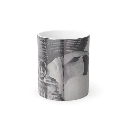 Norma Sykes #152 - 66 PHOTOGRAPHS OF Sabrina U.K. Pocket Mag. Pages 34 & 35 (Vintage Female Icons) Color Changing Mug 11oz-11oz-Go Mug Yourself