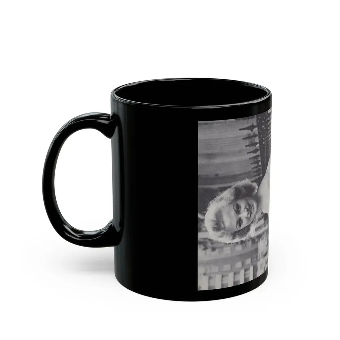 Norma Sykes #152 - 66 PHOTOGRAPHS OF Sabrina U.K. Pocket Mag. Pages 34 & 35 (Vintage Female Icon) Black Coffee Mug - Go Mug Yourself