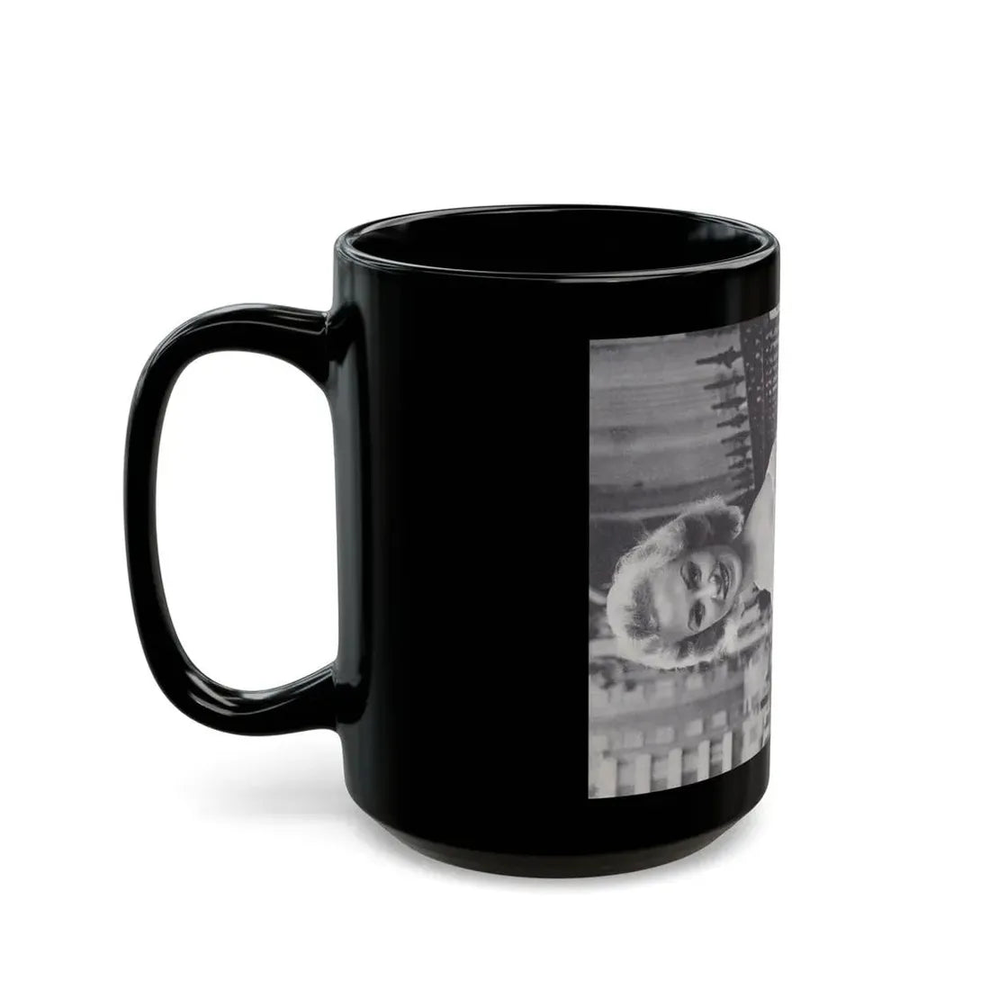 Norma Sykes #152 - 66 PHOTOGRAPHS OF Sabrina U.K. Pocket Mag. Pages 34 & 35 (Vintage Female Icon) Black Coffee Mug - Go Mug Yourself