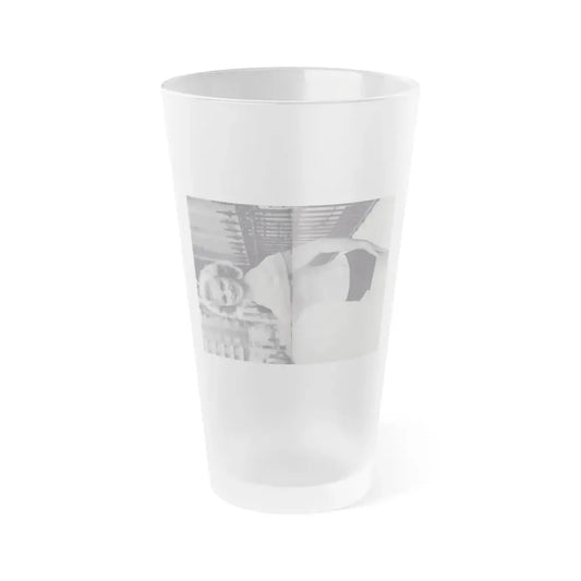 Norma Sykes #152 - 66 PHOTOGRAPHS OF Sabrina U.K. Pocket Mag. Pages 34 & 35 (Vintage Female Icon) Frosted Pint Glass 16oz 16oz Frosted - Go Mug Yourself