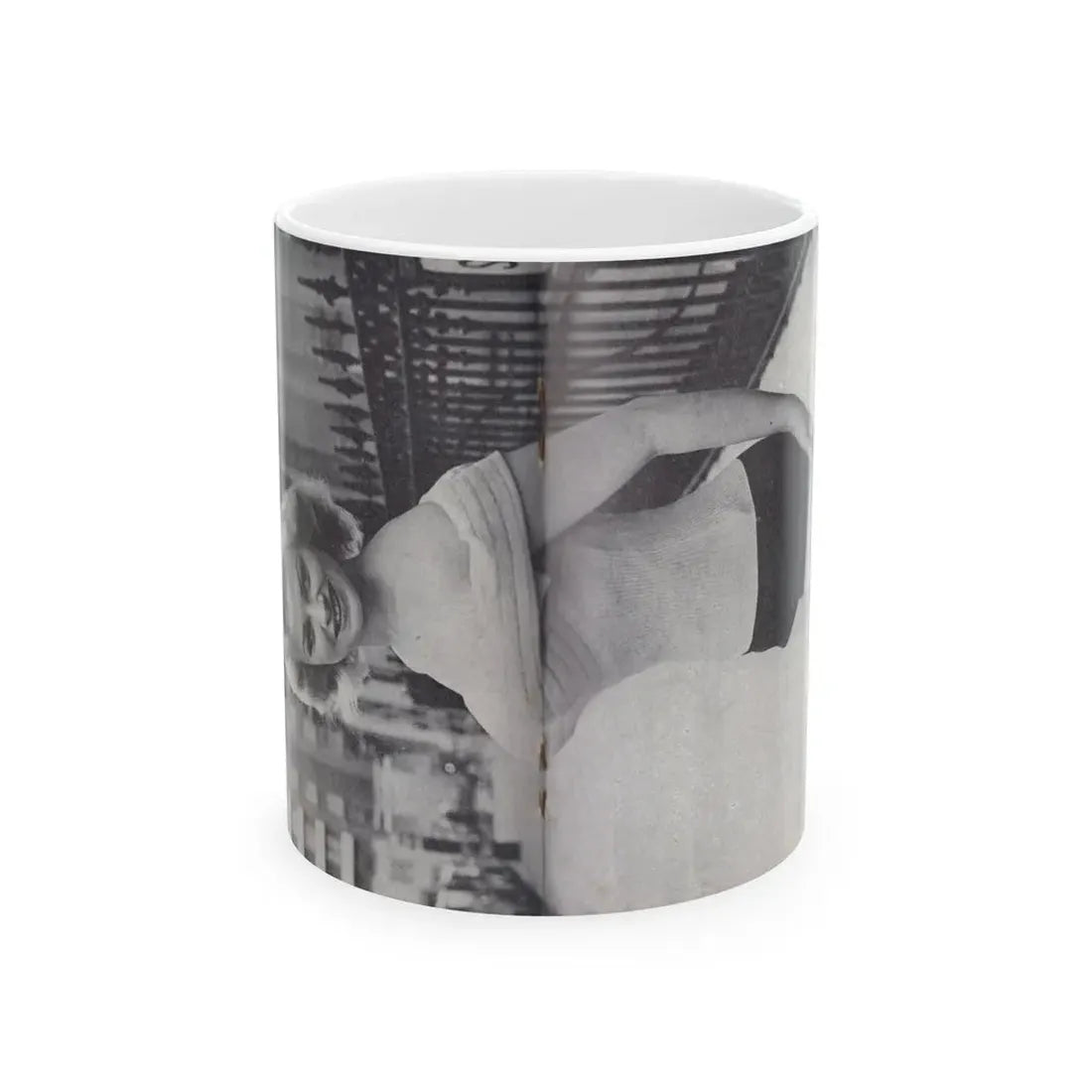 Norma Sykes #152 - 66 PHOTOGRAPHS OF Sabrina U.K. Pocket Mag. Pages 34 & 35 (Vintage Female Icon) White Coffee Mug 11oz - Go Mug Yourself