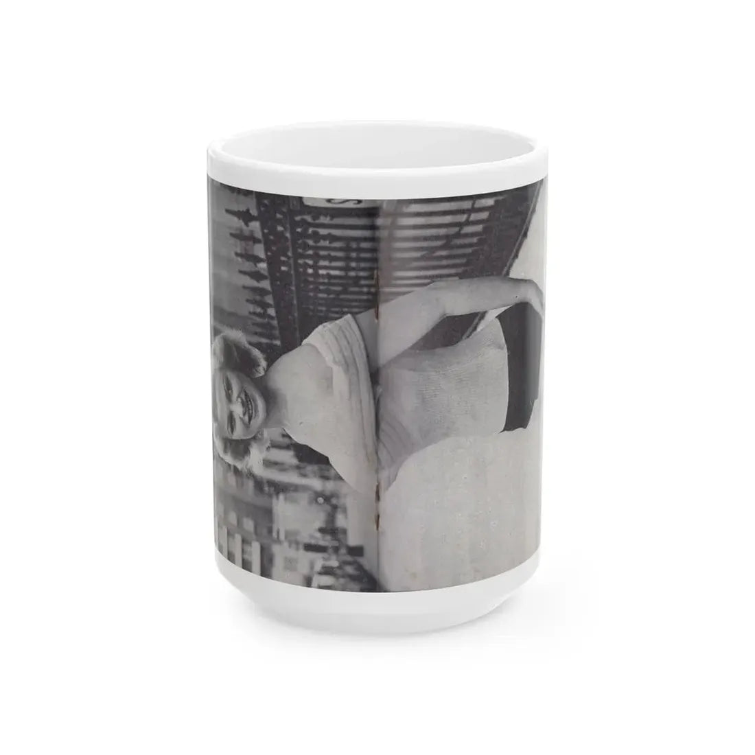 Norma Sykes #152 - 66 PHOTOGRAPHS OF Sabrina U.K. Pocket Mag. Pages 34 & 35 (Vintage Female Icon) White Coffee Mug 15oz - Go Mug Yourself