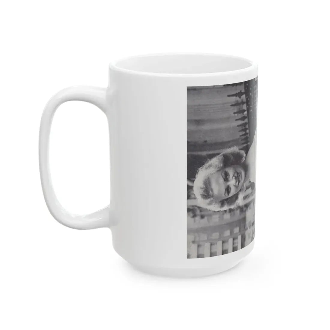 Norma Sykes #152 - 66 PHOTOGRAPHS OF Sabrina U.K. Pocket Mag. Pages 34 & 35 (Vintage Female Icon) White Coffee Mug - Go Mug Yourself