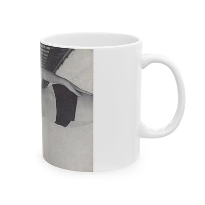 Norma Sykes #152 - 66 PHOTOGRAPHS OF Sabrina U.K. Pocket Mag. Pages 34 & 35 (Vintage Female Icon) White Coffee Mug - Go Mug Yourself