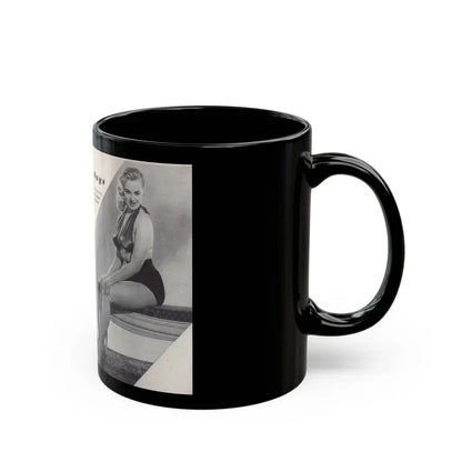 Norma Sykes #153 - 66 PHOTOGRAPHS OF Sabrina U.K. Pocket Mag. Pages 36 & 37 (Vintage Female Icon) Black Coffee Mug - Go Mug Yourself