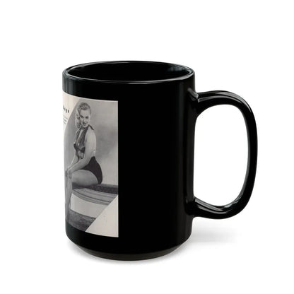 Norma Sykes #153 - 66 PHOTOGRAPHS OF Sabrina U.K. Pocket Mag. Pages 36 & 37 (Vintage Female Icon) Black Coffee Mug - Go Mug Yourself