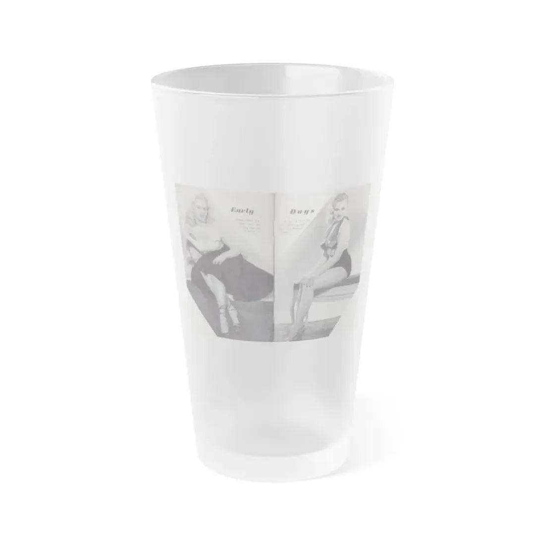 Norma Sykes #153 - 66 PHOTOGRAPHS OF Sabrina U.K. Pocket Mag. Pages 36 & 37 (Vintage Female Icon) Frosted Pint Glass 16oz 16oz Frosted - Go Mug Yourself