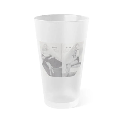 Norma Sykes #153 - 66 PHOTOGRAPHS OF Sabrina U.K. Pocket Mag. Pages 36 & 37 (Vintage Female Icon) Frosted Pint Glass 16oz 16oz Frosted - Go Mug Yourself