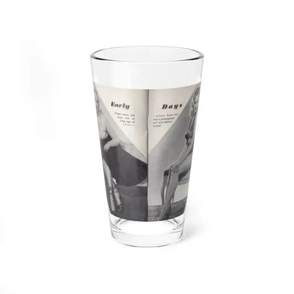 Norma Sykes #153 - 66 PHOTOGRAPHS OF Sabrina U.K. Pocket Mag. Pages 36 & 37 (Vintage Female Icon) Pint Glass 16oz 16oz - Go Mug Yourself
