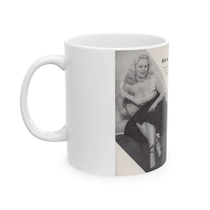 Norma Sykes #153 - 66 PHOTOGRAPHS OF Sabrina U.K. Pocket Mag. Pages 36 & 37 (Vintage Female Icon) White Coffee Mug - Go Mug Yourself