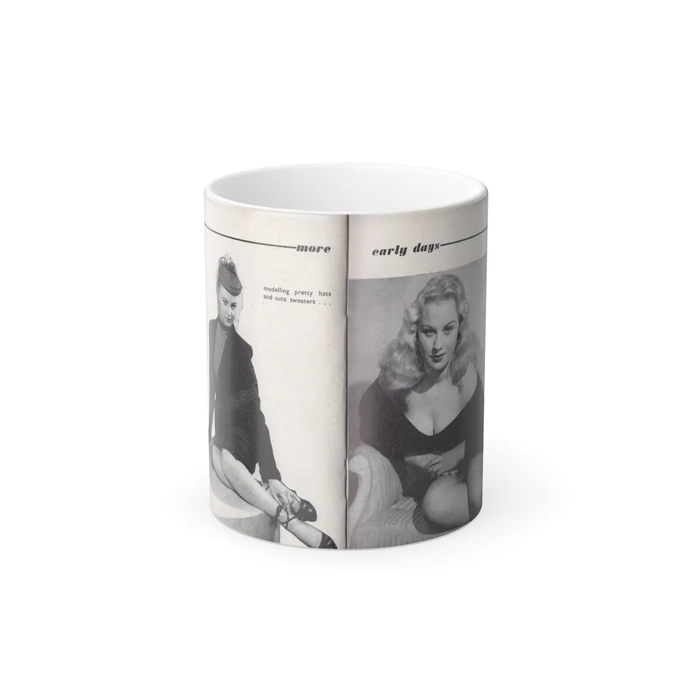 Norma Sykes #154 - 66 PHOTOGRAPHS OF Sabrina U.K. Pocket Mag. Pages 38 & 39 (Vintage Female Icons) Color Changing Mug 11oz-11oz-Go Mug Yourself