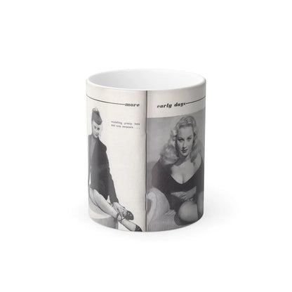 Norma Sykes #154 - 66 PHOTOGRAPHS OF Sabrina U.K. Pocket Mag. Pages 38 & 39 (Vintage Female Icons) Color Changing Mug 11oz-11oz-Go Mug Yourself