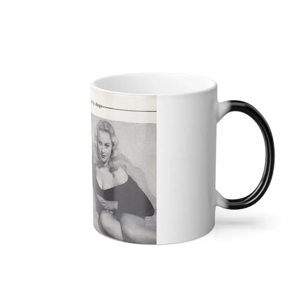 Norma Sykes #154 - 66 PHOTOGRAPHS OF Sabrina U.K. Pocket Mag. Pages 38 & 39 (Vintage Female Icons) Color Changing Mug 11oz-Go Mug Yourself