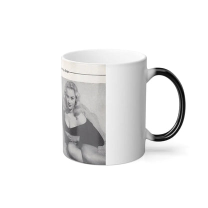 Norma Sykes #154 - 66 PHOTOGRAPHS OF Sabrina U.K. Pocket Mag. Pages 38 & 39 (Vintage Female Icons) Color Changing Mug 11oz-Go Mug Yourself
