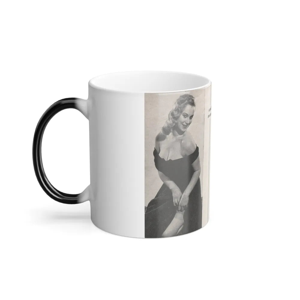 Norma Sykes #155 - 66 PHOTOGRAPHS OF Sabrina U.K. Pocket Mag. Pages 40 & 41 (Vintage Female Icons) Color Changing Mug 11oz-Go Mug Yourself