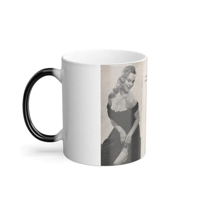 Norma Sykes #155 - 66 PHOTOGRAPHS OF Sabrina U.K. Pocket Mag. Pages 40 & 41 (Vintage Female Icons) Color Changing Mug 11oz-Go Mug Yourself