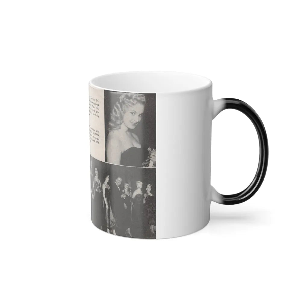Norma Sykes #155 - 66 PHOTOGRAPHS OF Sabrina U.K. Pocket Mag. Pages 40 & 41 (Vintage Female Icons) Color Changing Mug 11oz-Go Mug Yourself