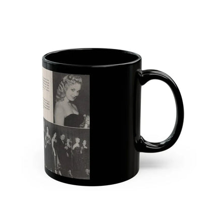 Norma Sykes #155 - 66 PHOTOGRAPHS OF Sabrina U.K. Pocket Mag. Pages 40 & 41 (Vintage Female Icon) Black Coffee Mug - Go Mug Yourself