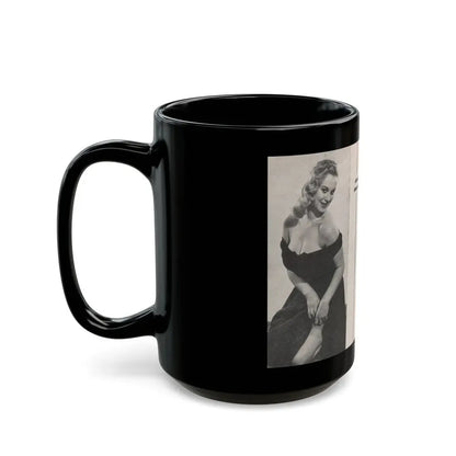 Norma Sykes #155 - 66 PHOTOGRAPHS OF Sabrina U.K. Pocket Mag. Pages 40 & 41 (Vintage Female Icon) Black Coffee Mug - Go Mug Yourself