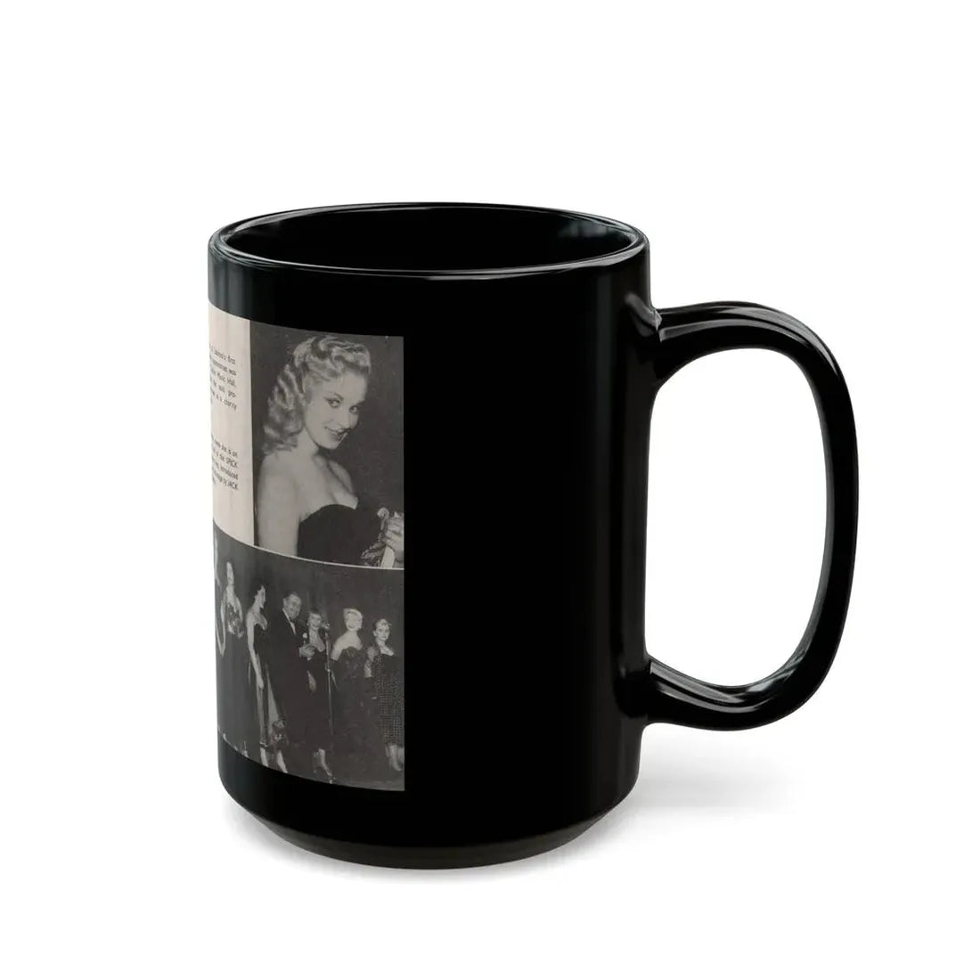Norma Sykes #155 - 66 PHOTOGRAPHS OF Sabrina U.K. Pocket Mag. Pages 40 & 41 (Vintage Female Icon) Black Coffee Mug - Go Mug Yourself