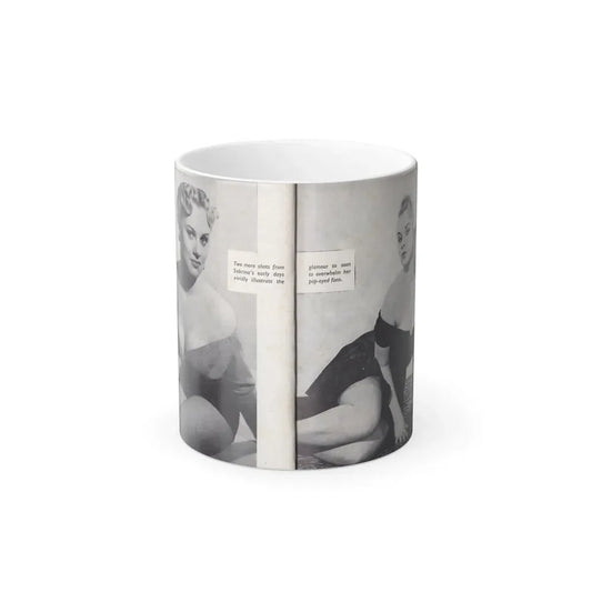 Norma Sykes #156 - 66 PHOTOGRAPHS OF Sabrina U.K. Pocket Mag. Pages 42 & 43 (Vintage Female Icon) Color Changing Mug 11oz 11oz - Go Mug Yourself