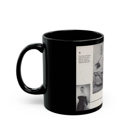 Norma Sykes #157 - 66 PHOTOGRAPHS OF Sabrina U.K. Pocket Mag. Pages 44 & 45 (Vintage Female Icon) Black Coffee Mug - Go Mug Yourself