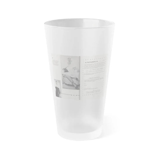 Norma Sykes #157 - 66 PHOTOGRAPHS OF Sabrina U.K. Pocket Mag. Pages 44 & 45 (Vintage Female Icon) Frosted Pint Glass 16oz 16oz Frosted - Go Mug Yourself